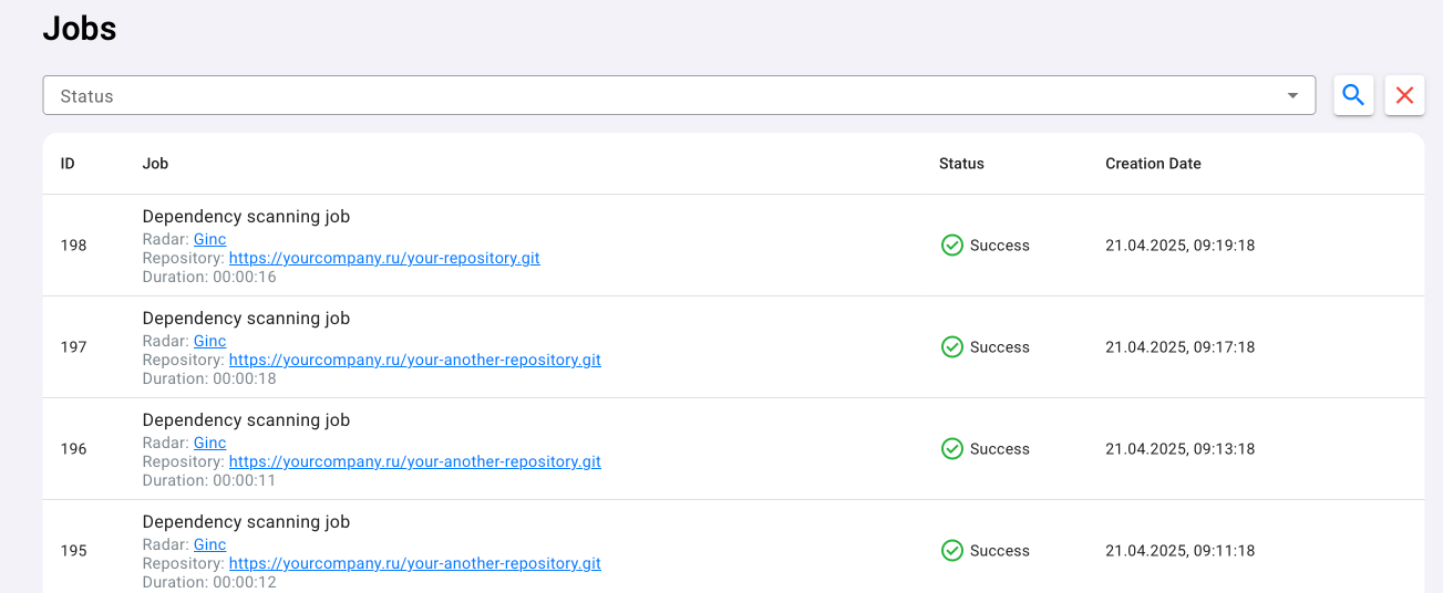 Автоматизированное сканирование git